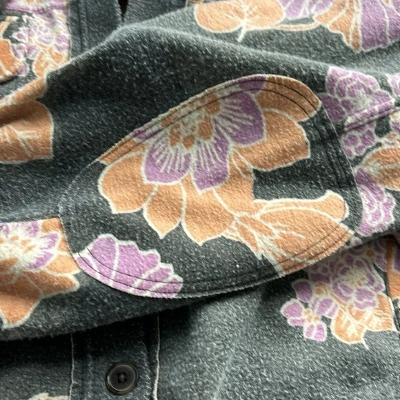 Free People Printed Ruby Jacket in Charcoal Combo Size Med NWT - Picture 13 of 16